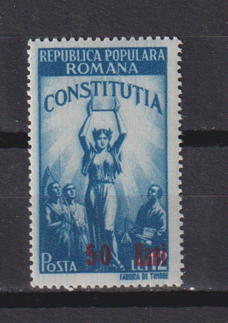 ROMANIA CONSTITUTIA R.P.R 1952 LP. 298 MNH