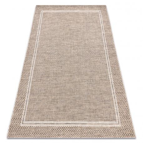 Covor SISAL BOHO 46201051 Cadru bej, 80x150 cm