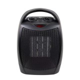 Aeroterma Ceramica, 1500W, Portabila, Termostat Reglabil, 2 Trepte de Viteza, Functie Ventilator, Protectie Anti-Cadere, Silentioasa, Neagra
