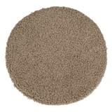 Pernă decorativă rotundă pentru scaun, Taupe, &Oslash;34 cm, cu buclă și bază antiderapantă, CMCLASS