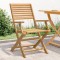 vidaXL Scaune grădină pliante 2 buc 54,5x61,5x86,5cm lemn masiv acacia 365737