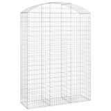 Cumpara ieftin Cos gabion arcuit, 150x50x200/220 cm, fier galvanizat