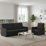 Cumpara ieftin Set de canapea 2 pcs Negru Tesatura