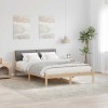 VidaXL Cadru de pat Maroniu și taupe 160 x 200 cm Lemn masiv de pin 878527
