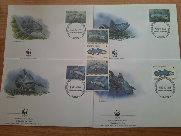 WWF - FAUNA - PESTI - TIMBRE + FDC-uri