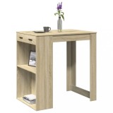 Gossi masa de bar, stejar sonoma, 102x70x103,5 cm, lemn prelucrat