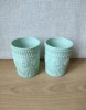 Lot 2 pahare opalina verde menta