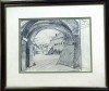 Desen Ion Isac, Bozovici, Garnizoana, 16x22 cm, Pictor Roman, Arta Grafica, Expozitie Cotroceni