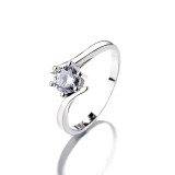 Cumpara ieftin Inel argint 925, JW1390, model elegant cu piatra, placat cu rodiu