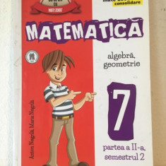 Anton Negrila, Maria Negrila - Matematica. Algebra, Geometrie 7 Partea a II-a Semestrul 2