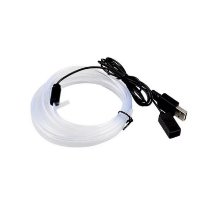 Banda auto LED RGB, conectare USB cu telecomanda pe fir foto