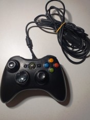 Controller cu fir pentru XBOX 360 / PC - Negru - Microsoft foto