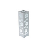 Lampa LED decorativa de birou, model floral, alb