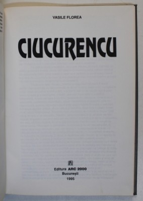 ALEXANDRU CIUCURENCU de VASILE FLOREA , 1995 foto