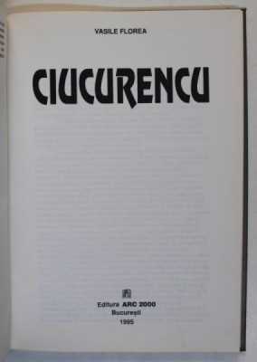 ALEXANDRU CIUCURENCU de VASILE FLOREA foto