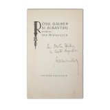 Ion Minulescu, Roșu, galben și albastru, 1924, cu dedicație pentru Duiliu Sfințescu
