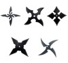 Set 5 Stele Ninja Diferite Forme Shuriken Shaken