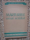 Marturiile unui scriitor Cezar Petrescu