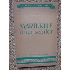 Marturiile unui scriitor Cezar Petrescu