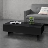 Masuta de cafea Ozana 115 x 55 x 31 cm negru lucios [en.casa] HausGarden Leisure