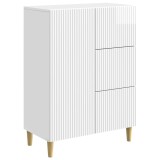 vidaXL Bufet Alb foarte lucios 66 x 34,5 x 90 cm Lemn prelucrat 894629