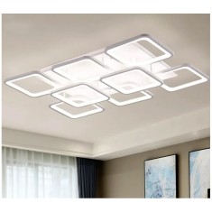 Lustra LED Alb cu Telecomanda