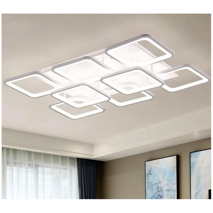 Lustra LED Alb cu Telecomanda