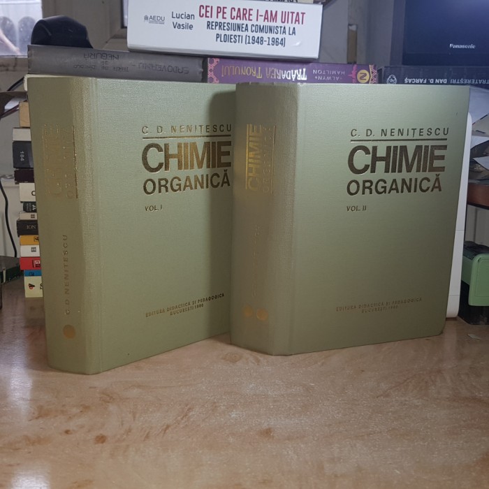 C.D. NENITESCU - CHIMIE ORGANICA ( 2 VOL. ) , EDITIA A VIII-A , 1980 *