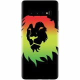 Husa silicon pentru Samsung Galaxy S10 Plus, Rasta Color Lion