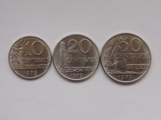 lot 3 monede-10,20,50 CENTAVOS 1979 BRAZILIA-AUNC