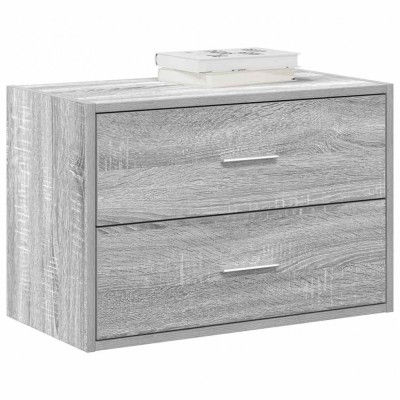 vidaXL Dulap cu 2 sertare Gri Sonoma 60x31x40 cm Lemn prelucrat 858831 foto
