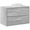 vidaXL Dulap cu 2 sertare Gri Sonoma 60x31x40 cm Lemn prelucrat 858831