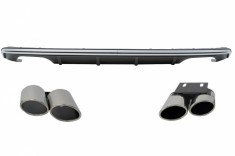 Difuzor Bara Spate Audi A3 8V Hatchback Sportback (2012-2015) S3 Design cu Ornamente Evacuare Performance AutoTuning