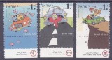 Israel 1997 - Siguranța rutiera, desene, serie neuzata cu tab