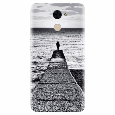 Husa silicon pentru Huawei Nova Lite Plus, Abstract Dock Man Grey foto