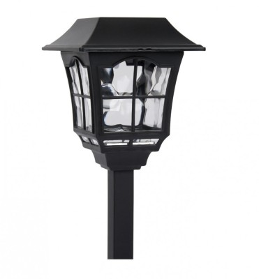 Lampa solara, ETK, se infinge in pamant, neagra, 32cm foto