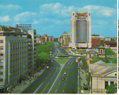 CPI B 11102 CARTE POSTALA - BUCURESTI. HOTEL INTERCONTINENTAL foto