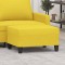 Taburet, galben deschis, 70x55x41 cm, material textil