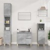 VidaXL Dulap de baie, gri beton, 65x33x60 cm, lemn prelucrat 819824