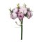 Buchet flori artificiale BH847, material textil + plastic, roz, 27 cm