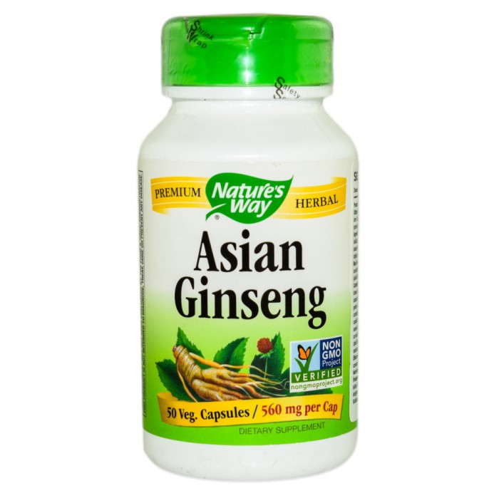 GINSENG ASIAN 560mg50cps SECOM