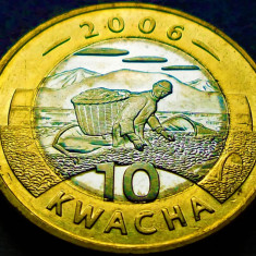 Moneda exotica bimetal 10 KWACHA - Republica MALAWI, anul 2006 *cod 1346 = A.UNC