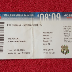 Bilet meci fotbal STEAUA BUCURESTI - MOTHERWELL (Champions League 30.07.2009)