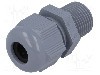 Presetupa poliamida, NPT3/8&quot;, IP68, HELUTOP HT-NPT, HELUKABEL - HT 3/8&rdquo; RAL7001 BSK NPT