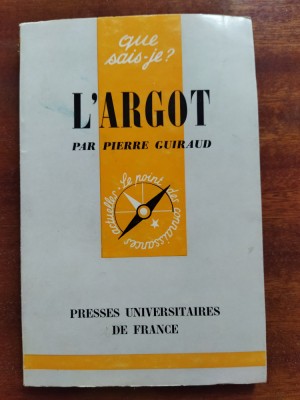 Pierre Guiraud L&amp;#039;argot foto