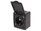 Conector Alimentare AC Negru 16A 250V