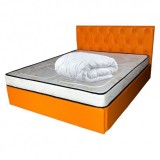 Set Saltea cu spuma, Venus Eco Memory 140x200x17cm, cu spuma poliuretanica, memory foam 2 cm, fermitate mediu spre tare, Saltsib plus pilota microfibr, Cu Memory Foam, 160x200