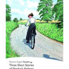 Level 2: Three Short Stories of Sherlock Holmes, With MP3 Audio CD - Paperback brosat - Pearson