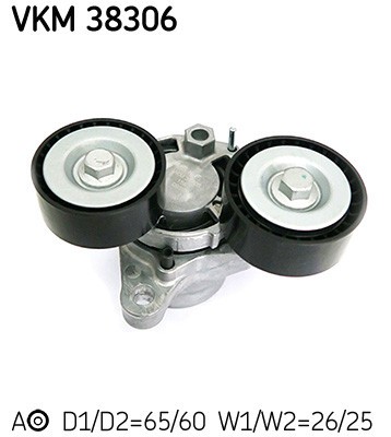 SKF VKM 38306 rola intinzator,curea transmisie foto