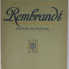 LES CHEFS - D 'OEUVRE DE REMBRANDT , par EMILE MICHEL , LIVRAISON VI , EDITIONS DU TRI- CENTENAIRE , 1906